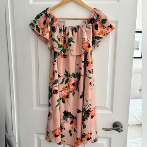 Wilfred | Neuchatel Off Shoulder Floral Print Dress, Size S